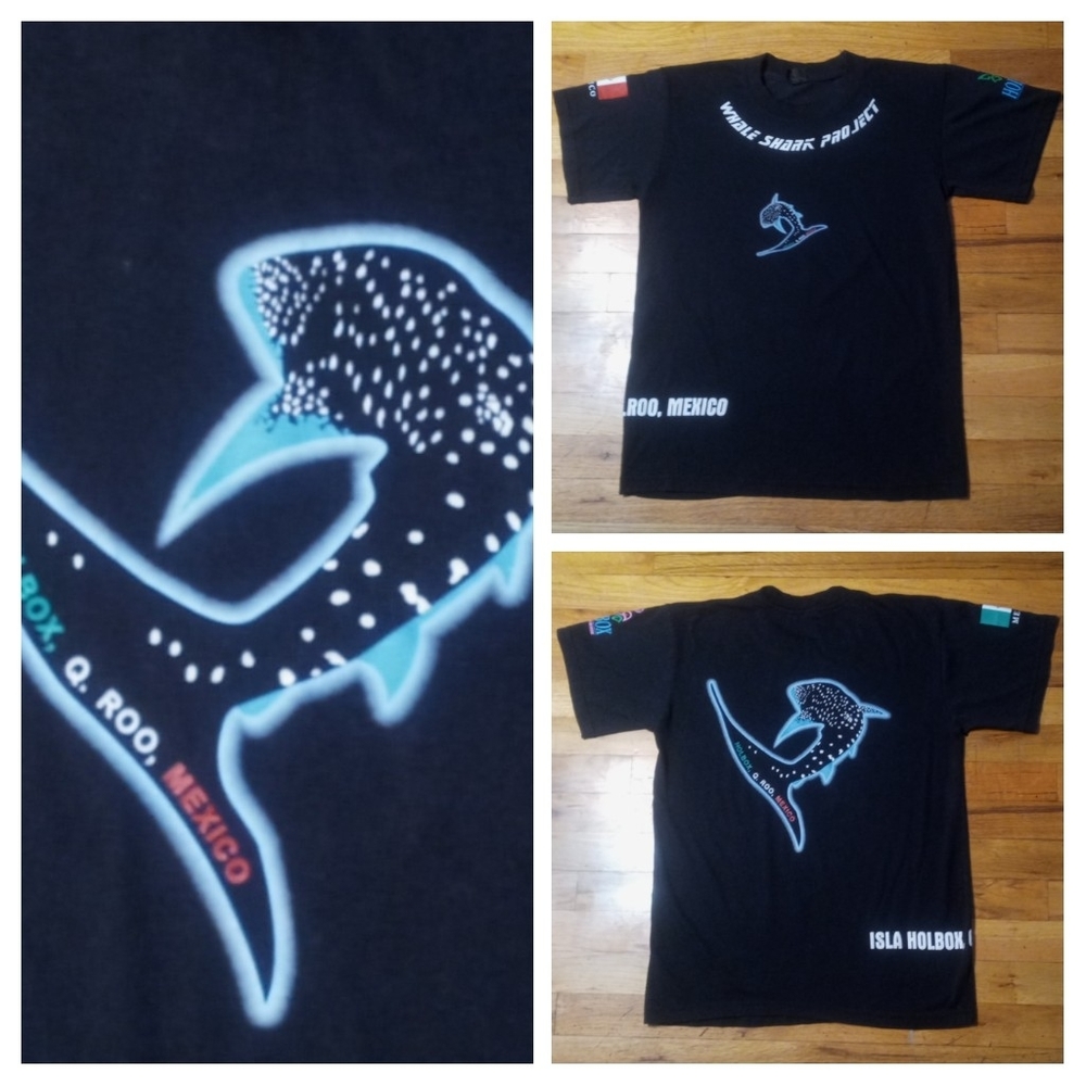 vintage Whale Shark Project Holbox Mexico t shirt Orca Ocean Peace